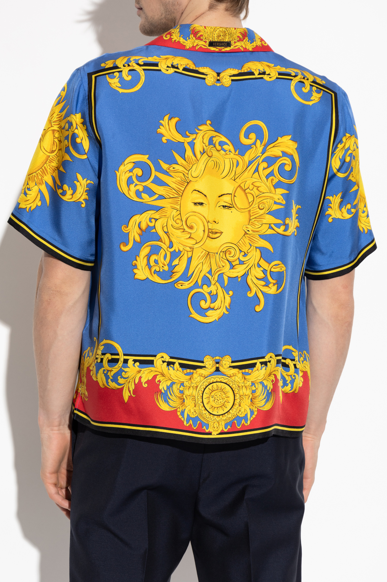 Versace Silk short-sleeve shirt | Men's | Vitkac